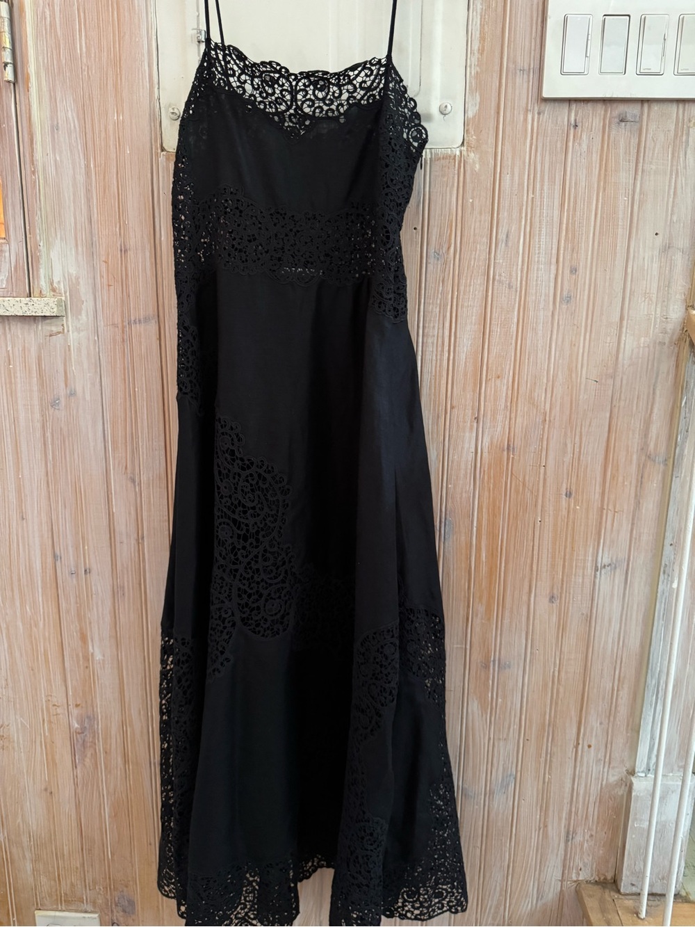 Ulla Johnson Evangeline Black Lace Trim Slip Dress - Picture 4 of 4